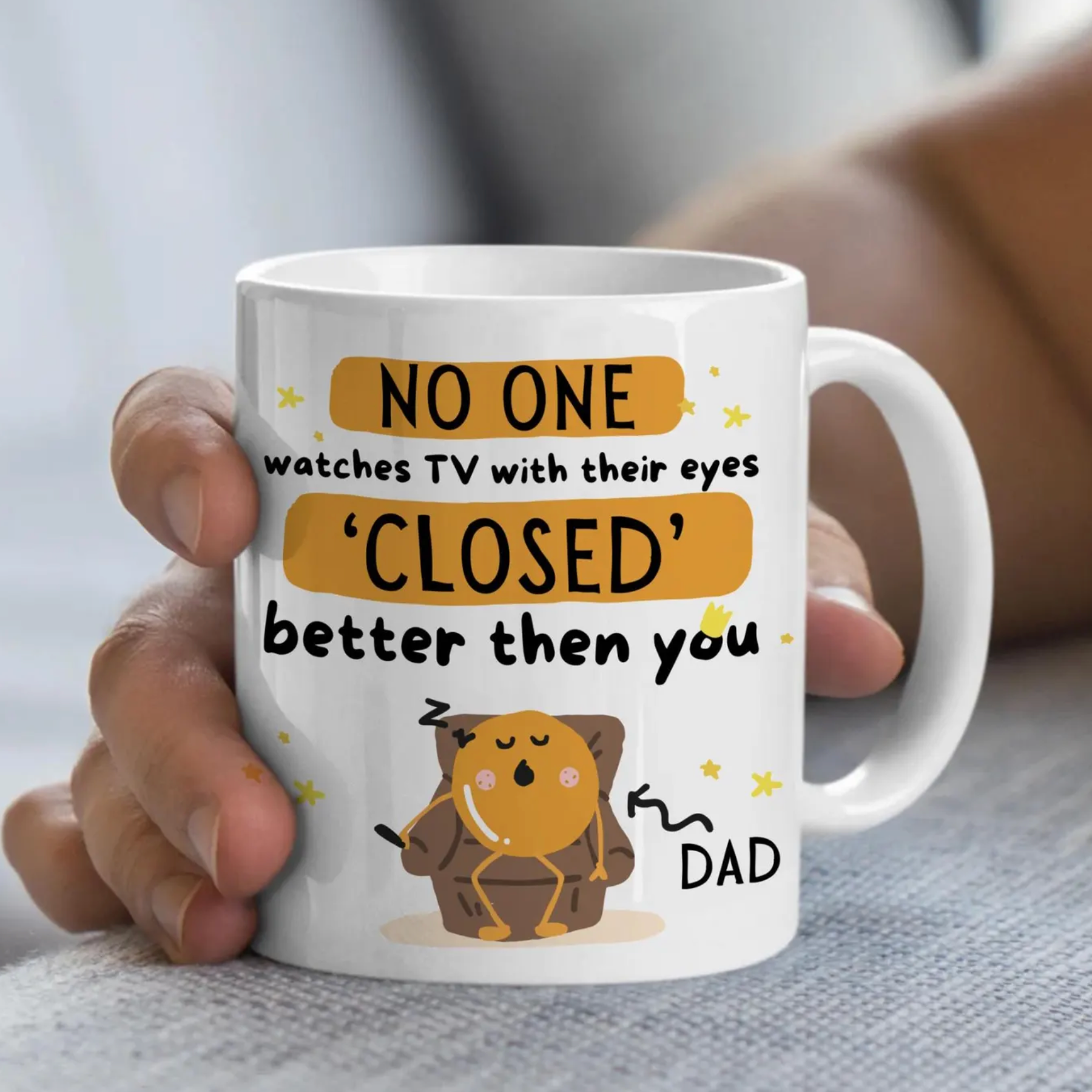 Personalised TV Watching Mug