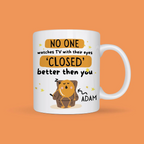 Personalised TV Watching Mug