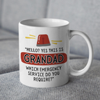 Personalised Dad Emergency Service Mug