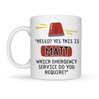 Personalised Dad Emergency Service Mug