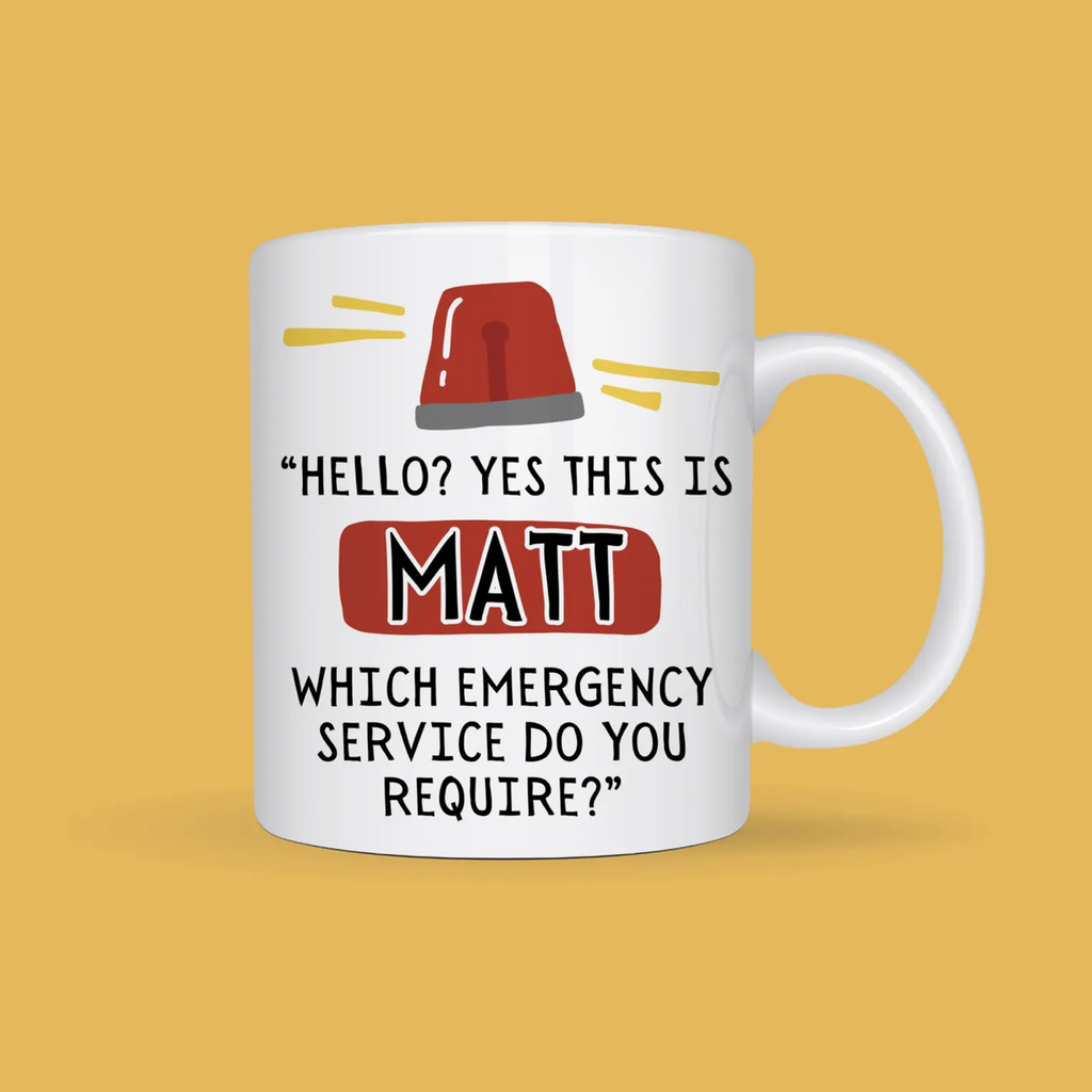 Personalised Dad Emergency Service Mug
