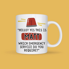 Personalised Dad Emergency Service Mug