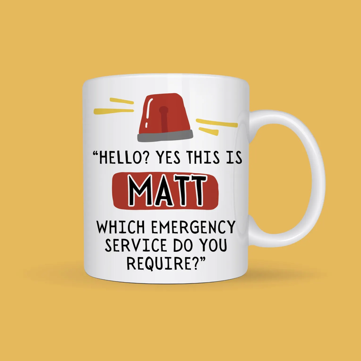 Personalised Dad Emergency Service Mug
