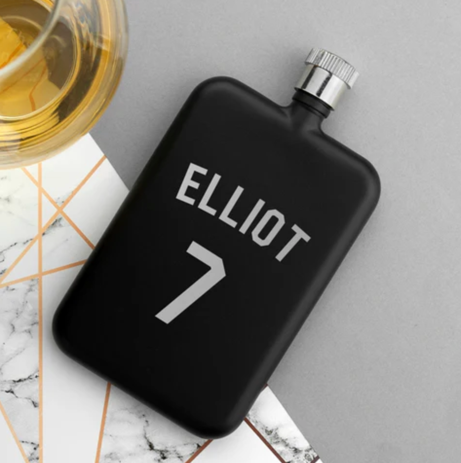 Personalised Football Shirt Hip Flask