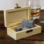 Personalised Golf Design Whisky Stones Gift Set