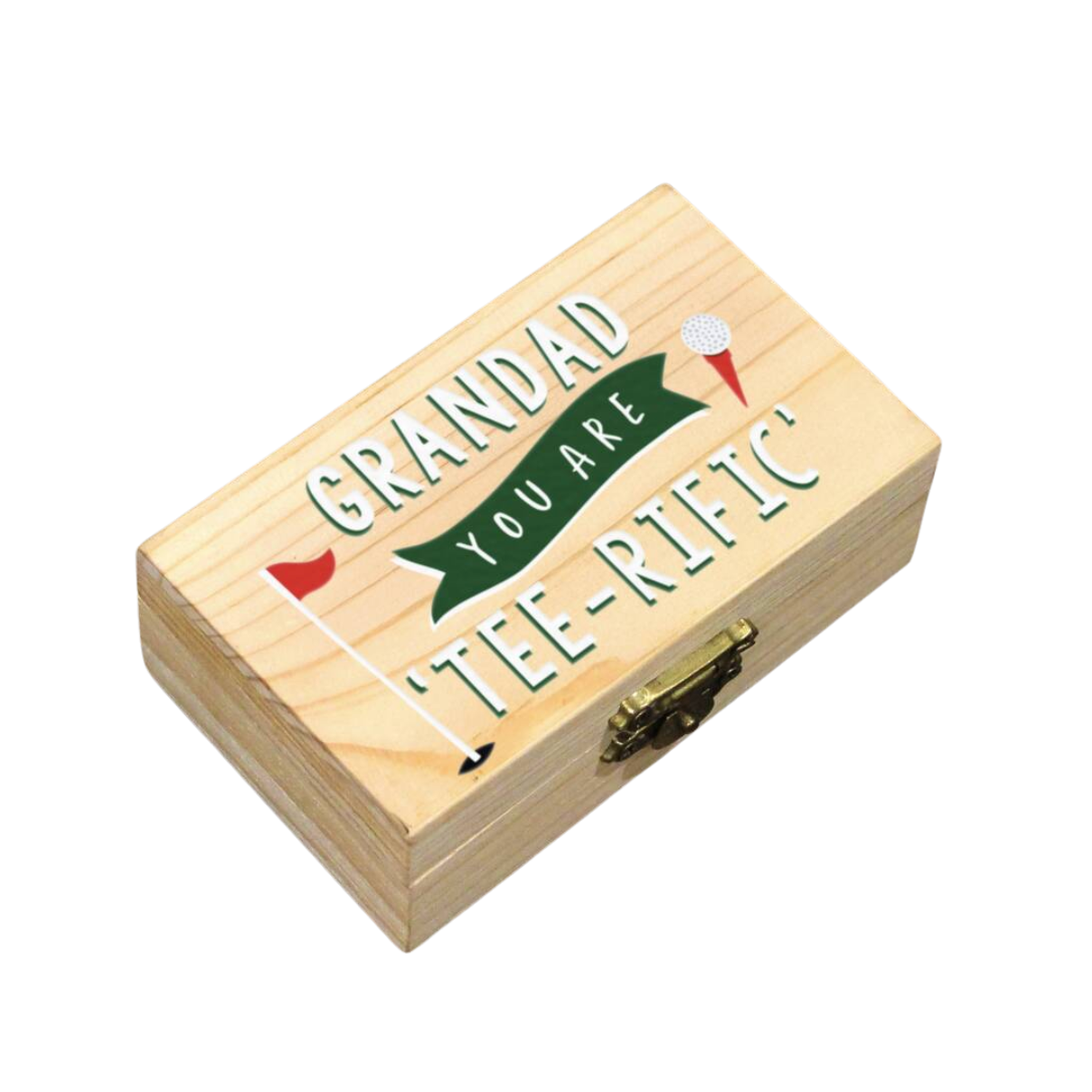 Personalised Golf Design Whisky Stones Gift Set