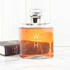 Monogrammed Glass Personalised Whiskey Decanter
