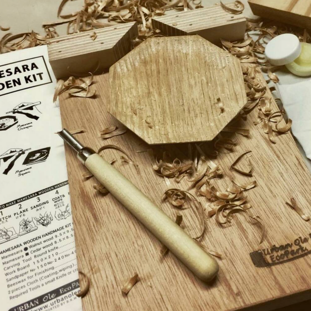 DIY Japanese Wooden Whittling Plate Kit