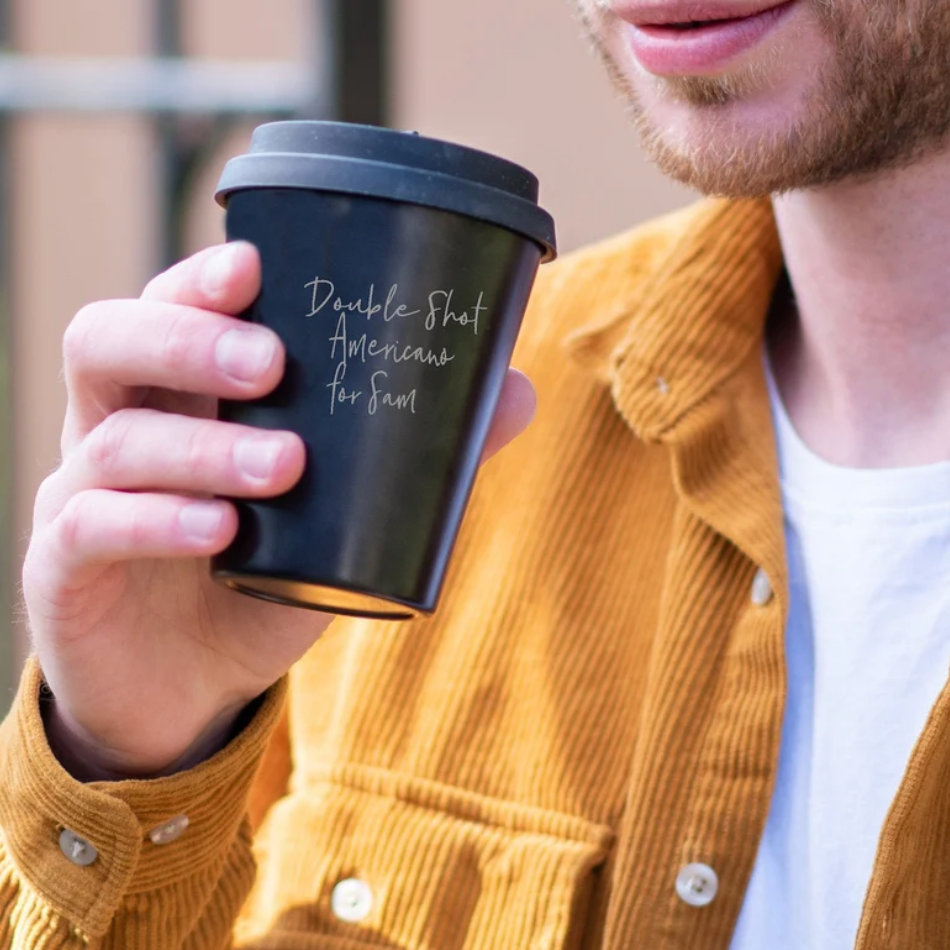 Personalised Bamboo Coffee Cup