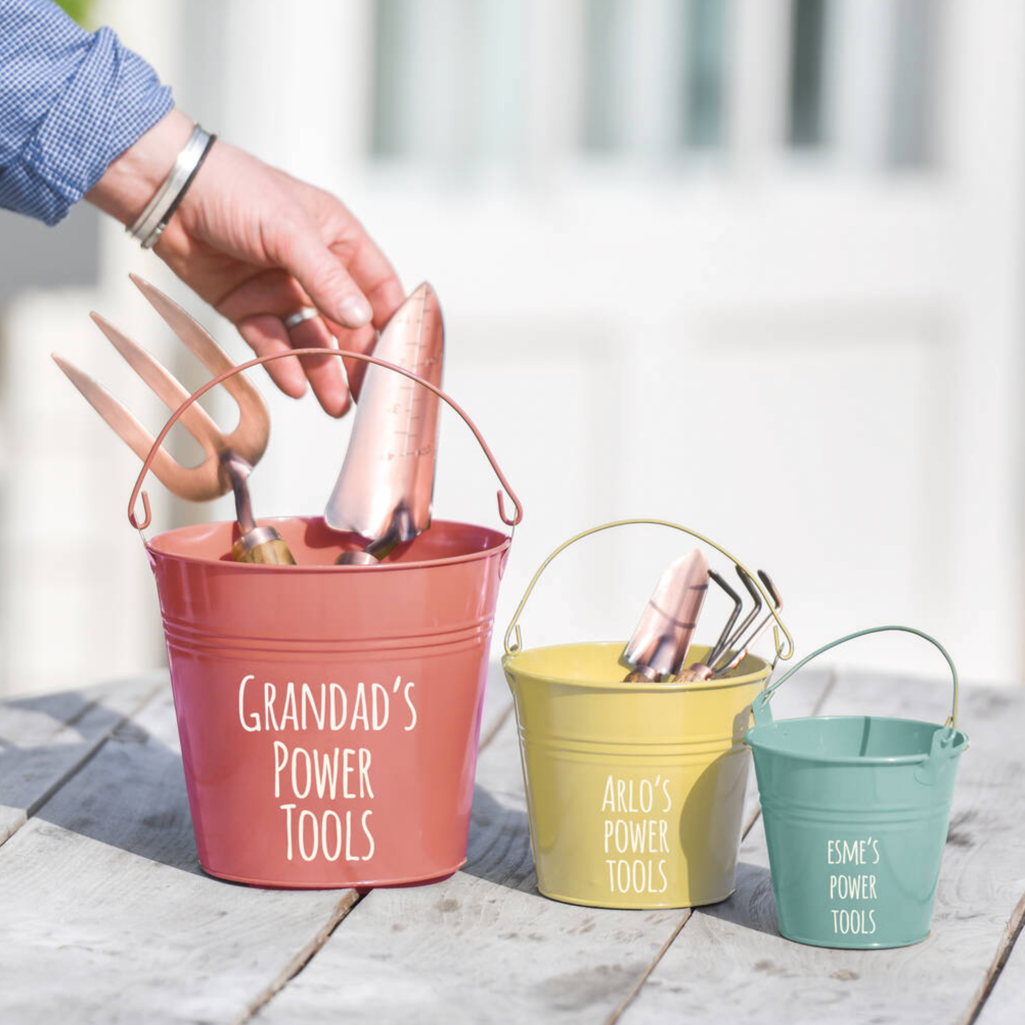 Personalised Family Bucket Gardening Gift