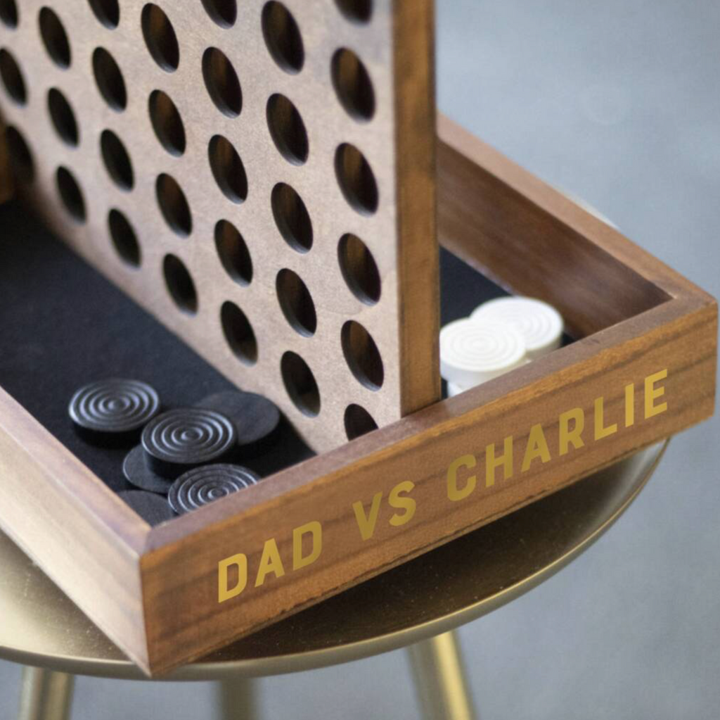 Personalised Wooden Four In A Row Game