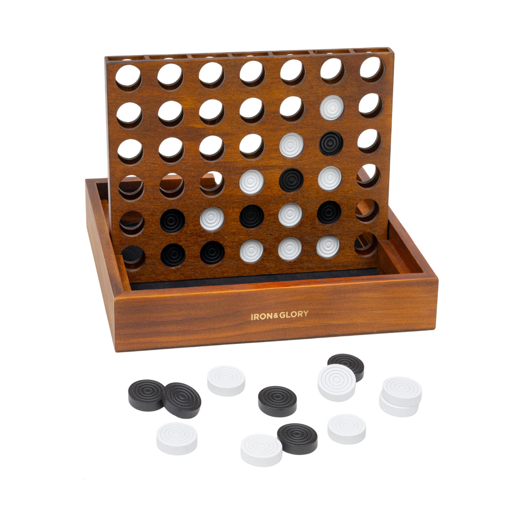 Personalised Wooden Four In A Row Game