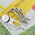 Personalised Silver Plated Golf Tee Set