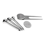Personalised Silver Plated Golf Tee Set