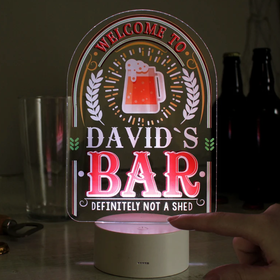 Personalised Bar LED Colour Changing Neon Sign