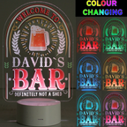 Personalised Bar LED Colour Changing Neon Sign