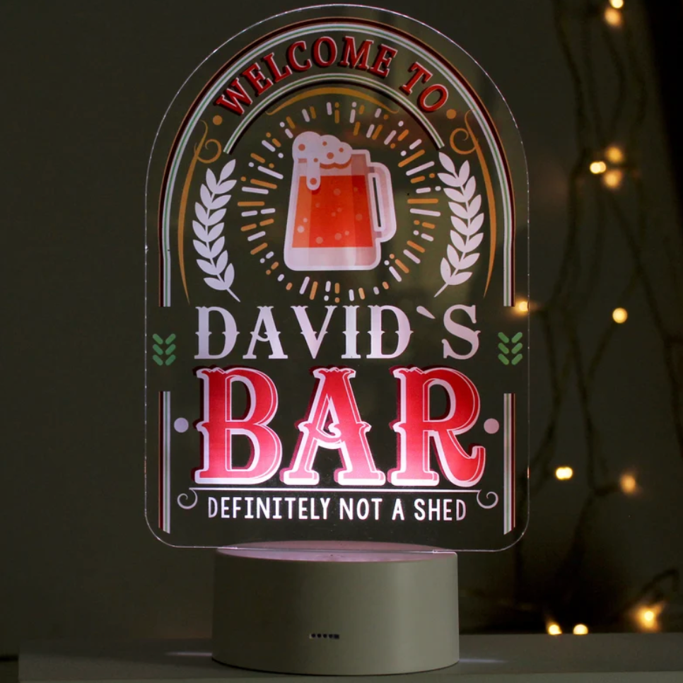 Personalised Bar LED Colour Changing Neon Sign