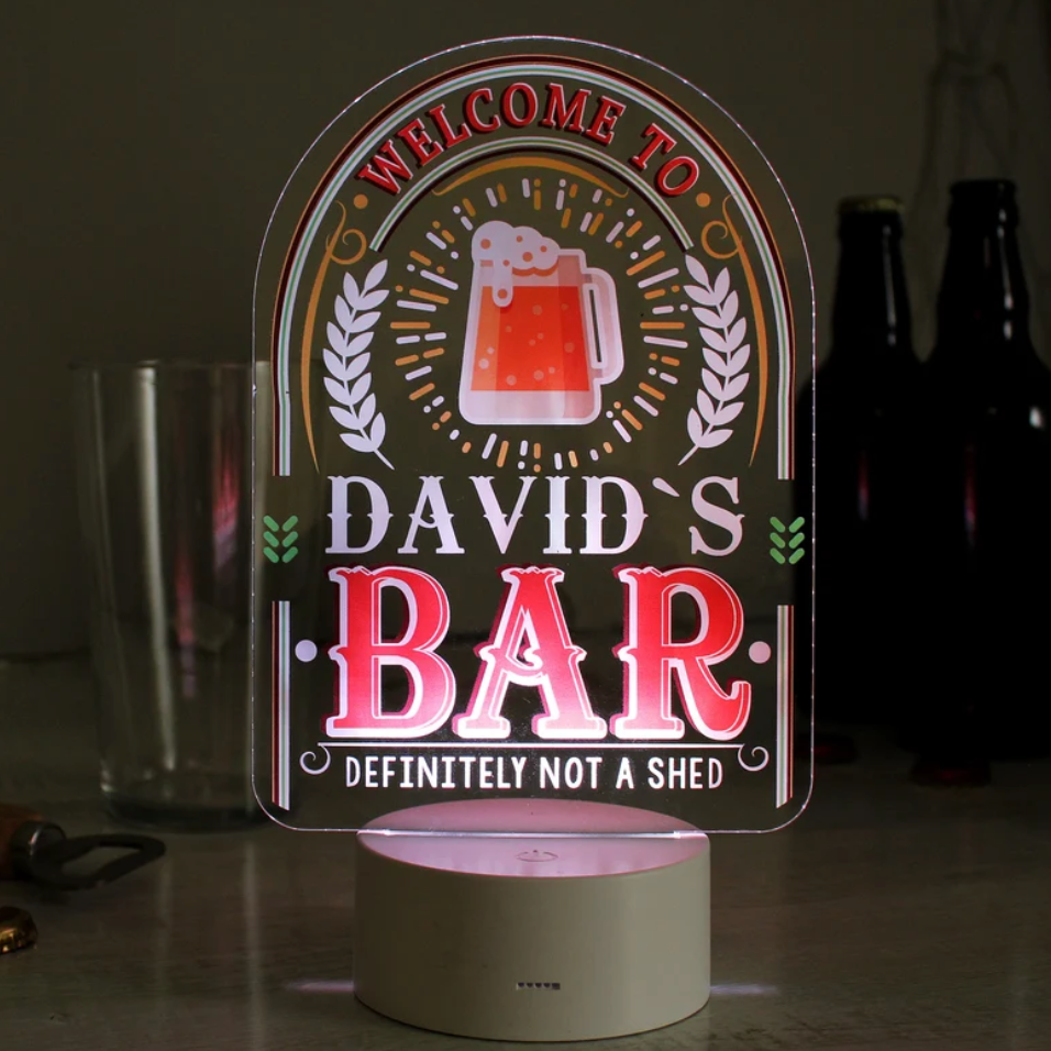 Personalised Bar LED Colour Changing Neon Sign