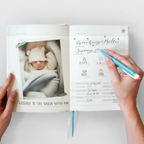 Personalised Baby Fabric Covered Keepsake Memory Book