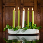 Oval Metal 8 Cup Dinner Candle Centrepiece