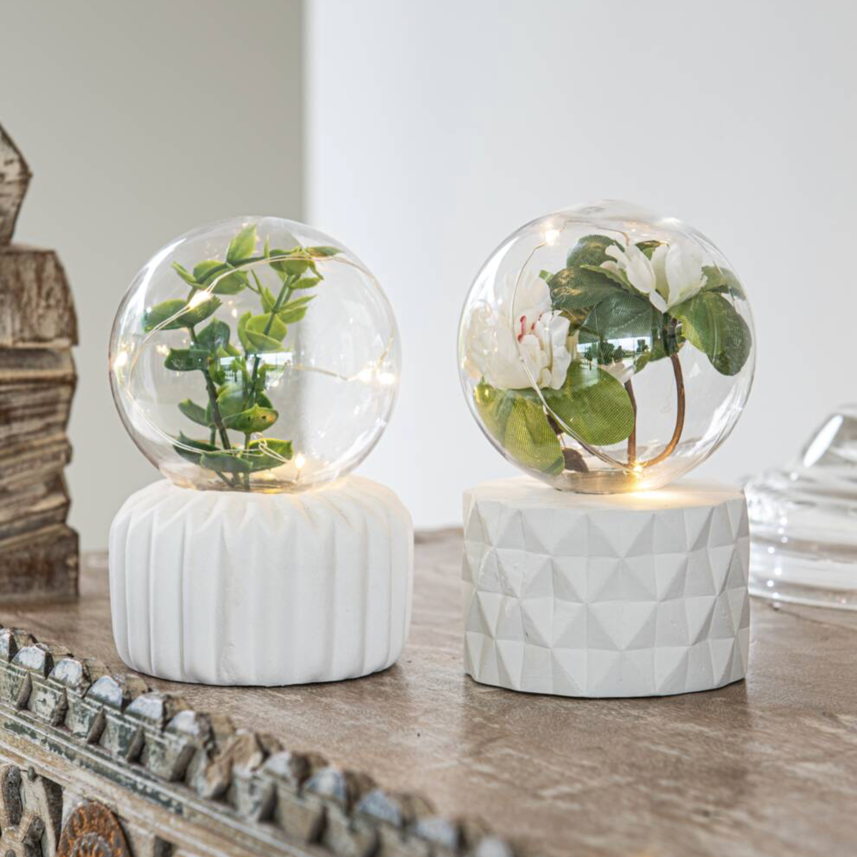 LED Plant Fairy Light Terrarium