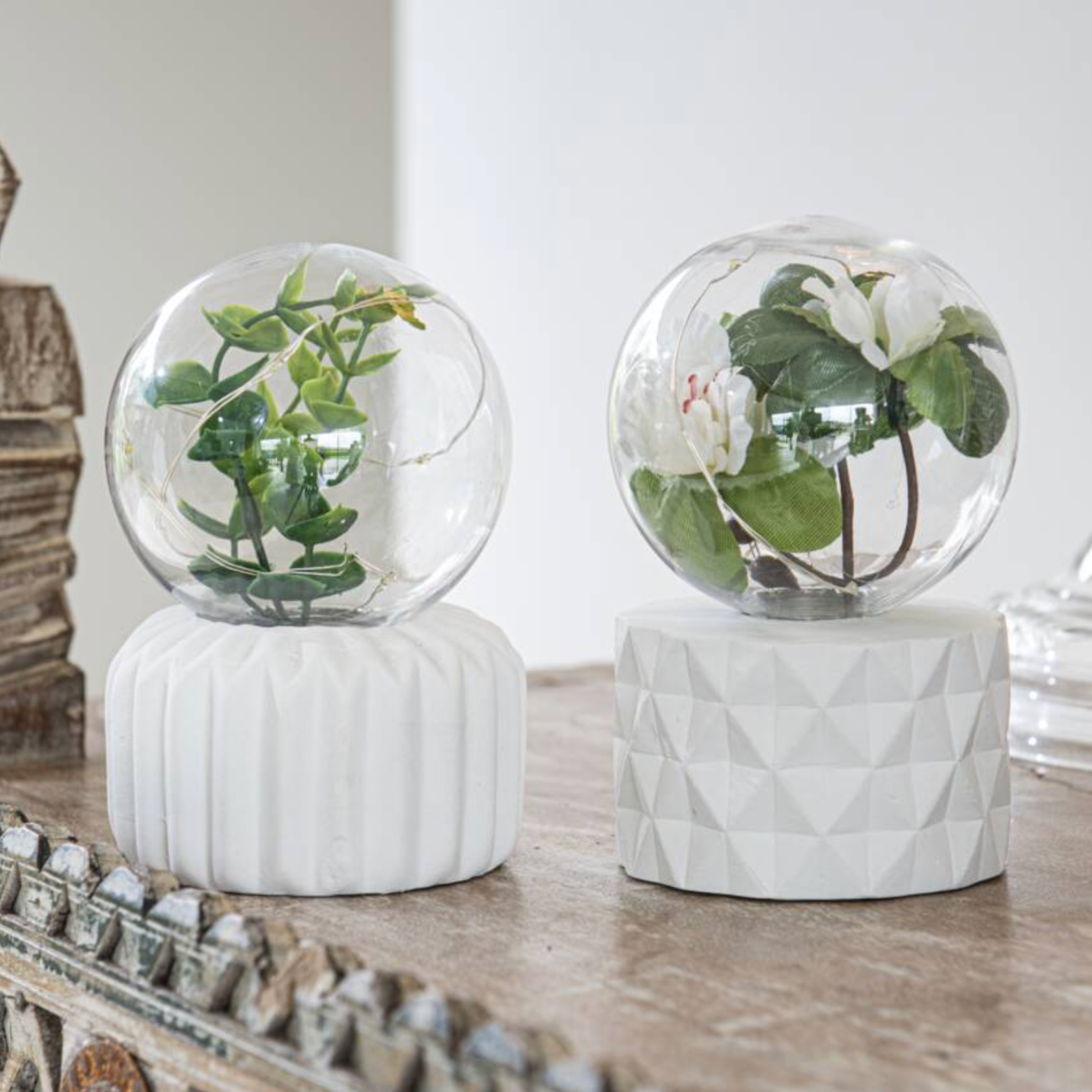 LED Plant Fairy Light Terrarium