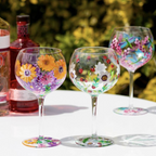 Hand Painted Gin Glasses