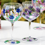 Hand Painted Gin Glasses