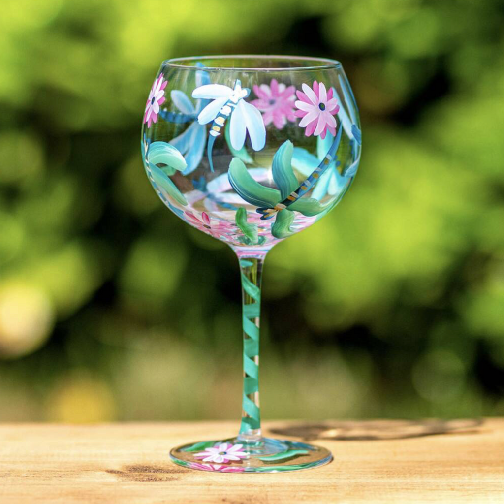 Hand Painted Gin Glasses
