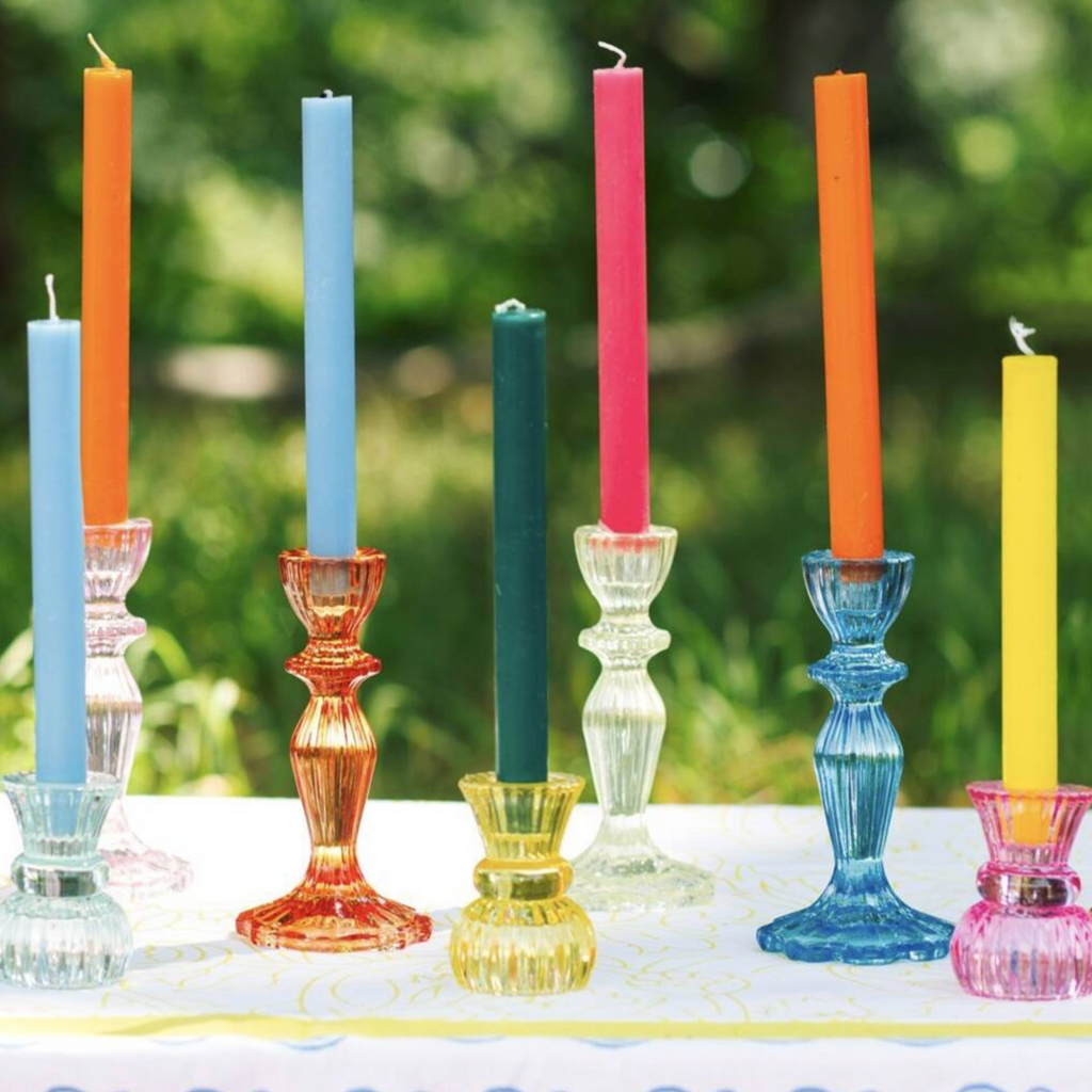 Bright Dinner Eco Coloured Taper Candles
