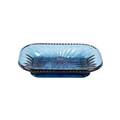 Glass Blue Bijou Soap Dish