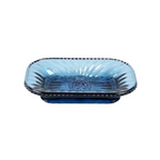 Glass Blue Bijou Soap Dish
