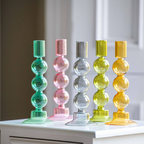 Bubble Style Glass Candleholder