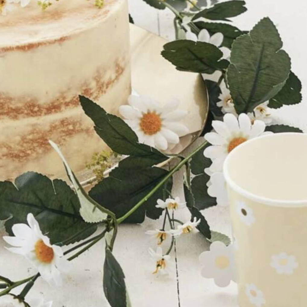Artificial Daisy Wildflower Table Garland