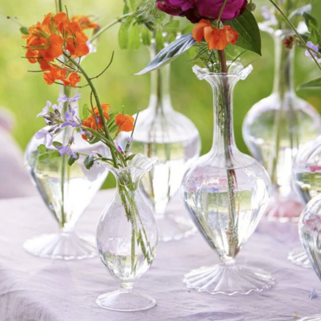 Delicate Frilled Bud Vases