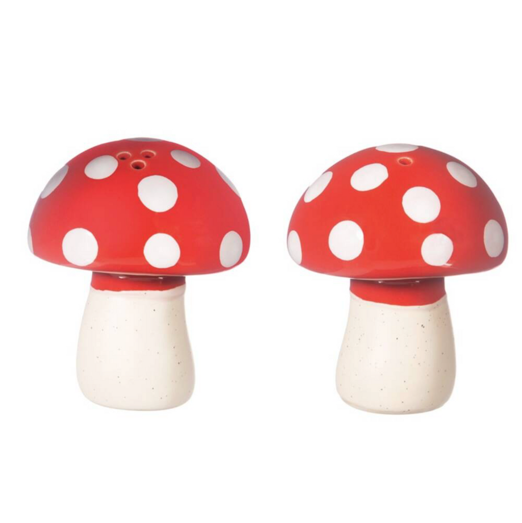 Red Mushroom Salt and Pepper Set