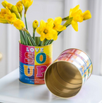 Set of Bright  LOVE Design Metal Storage Tins