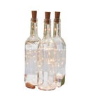 Rose Gold LED String Lights on a Cork