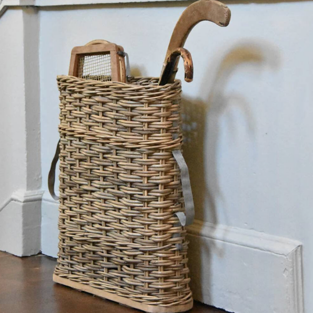 Rattan  Woven Wicker Hallway Umbrella Stand