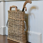 Rattan  Woven Wicker Hallway Umbrella Stand