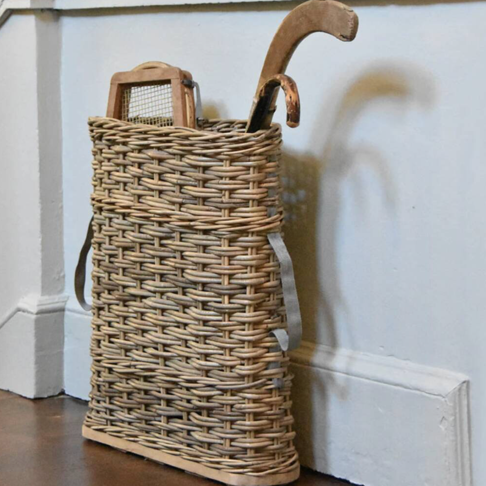 Rattan  Woven Wicker Hallway Umbrella Stand