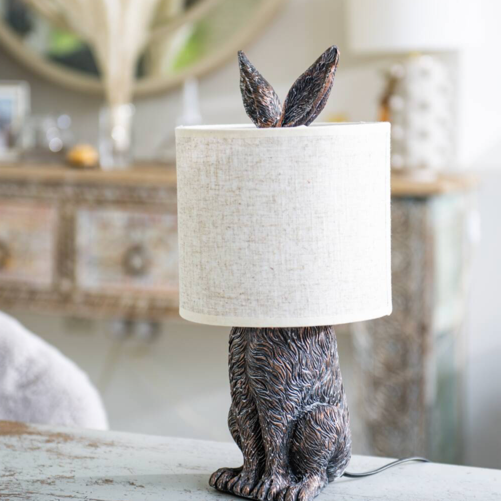 Hiding Rabbit Table Lamp with Shade