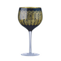 Electroplated Midnight Peacock Gin Glasses