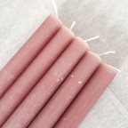 Romantic Dusky Pink Dinner Candle