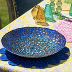 Marine Blues Mosaic Glass Bowl