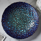 Marine Blues Mosaic Glass Bowl