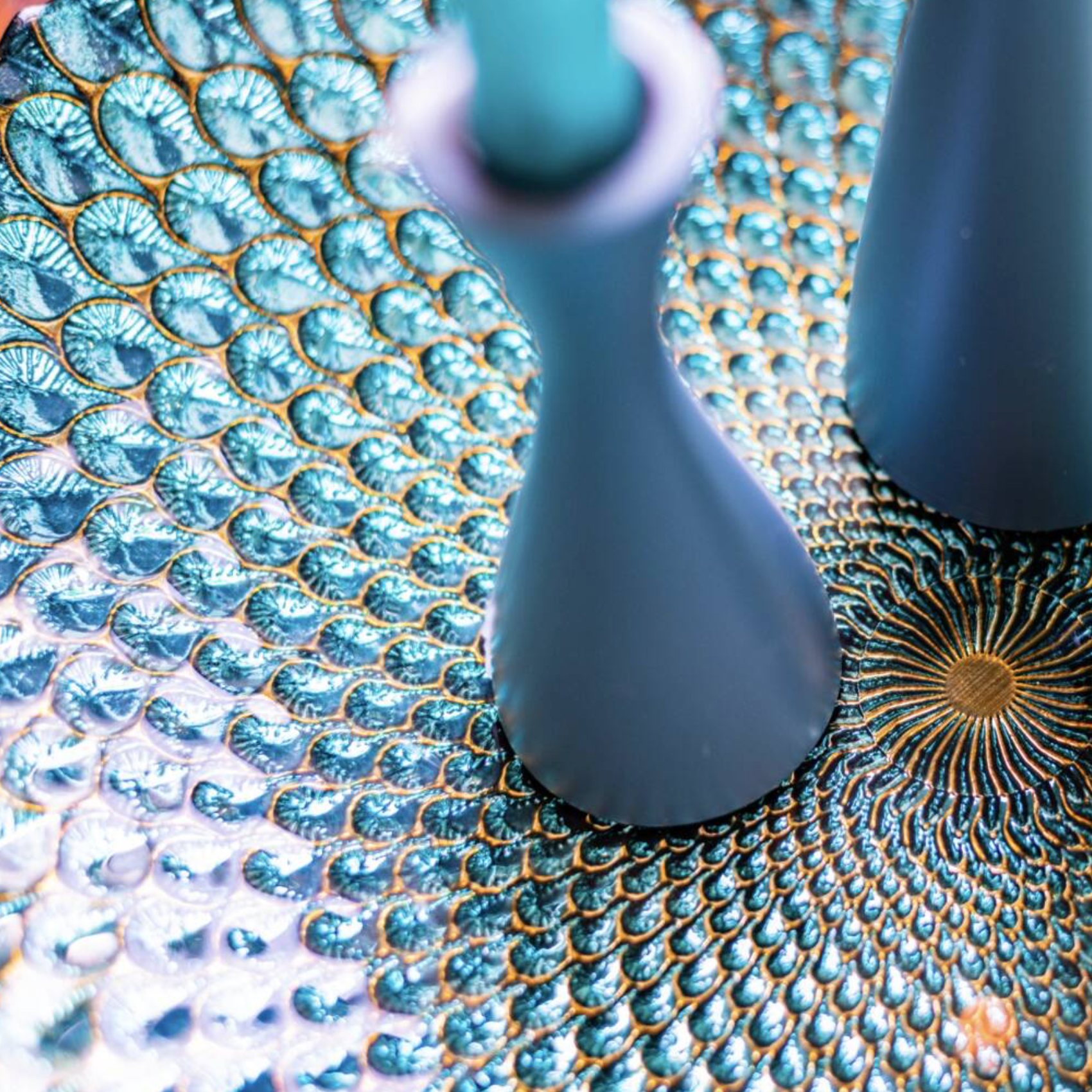 Peacock Design Decorative Glass Bowl
