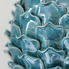 Handmade Ceramic Turquoise Artichoke Decoration