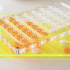 Neon Four In A Row Lucite Travel Game
