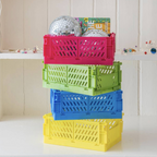 Four Foldable Mini Stacking Crates
